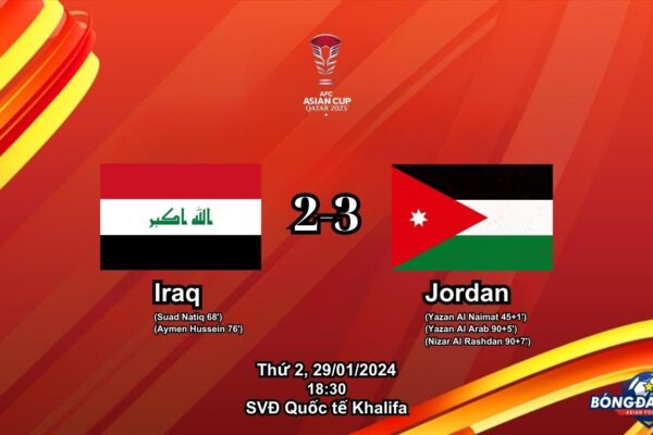 Iraq 2-3 Jordan 