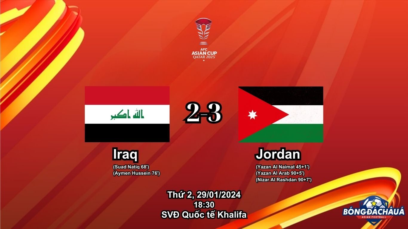 Iraq 2-3 Jordan 