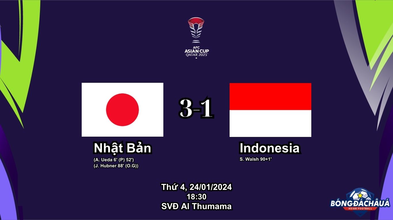 Nhật Bản 3-1 Indonesia