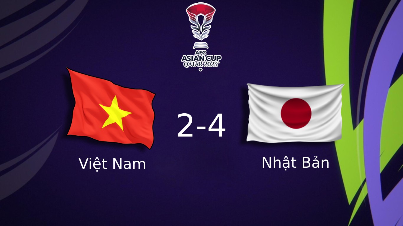 Việt Nam 2-4 Nhật Bản