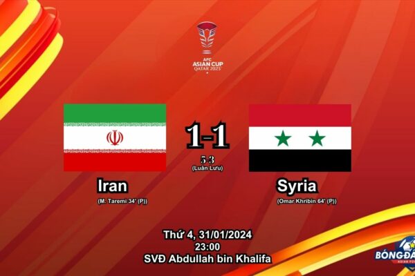 Iran 1-1 Syria