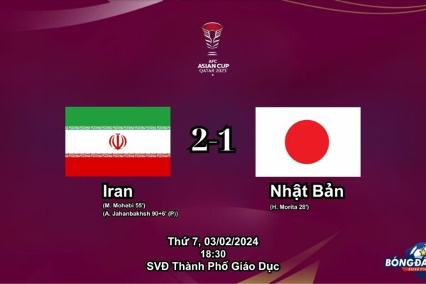 Iran 2 - 1 Nhật Bản