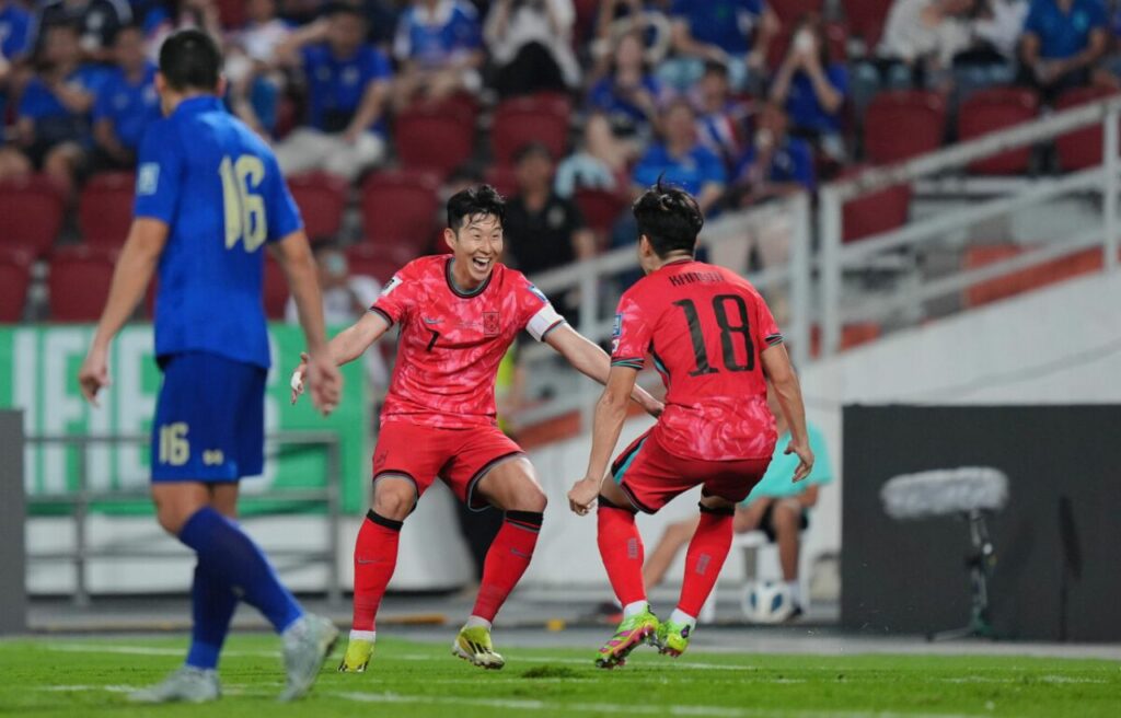 Son Heung-min tiếp tục ghi bàn khi đối đầu với Thái Lan, trận đấu Thái Lan 0-3 Hàn Quốc