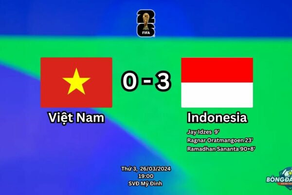 Việt Nam 0-3 Indonesia