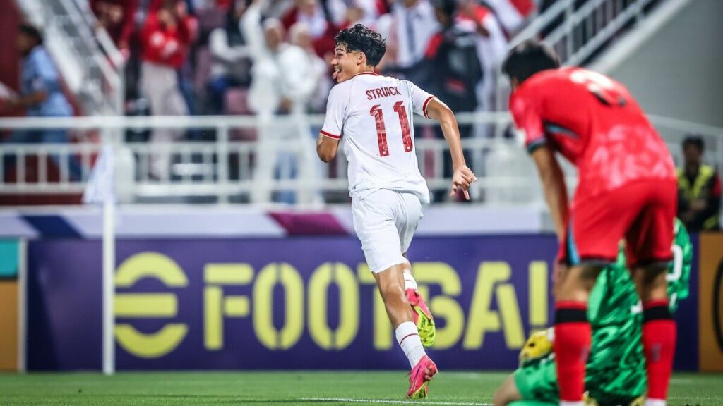 Rafael Struick hai lần đưa U23 Indonesia vươn lên dẫn trước, U23 Hàn Quốc 2-2 U23 Indonesia