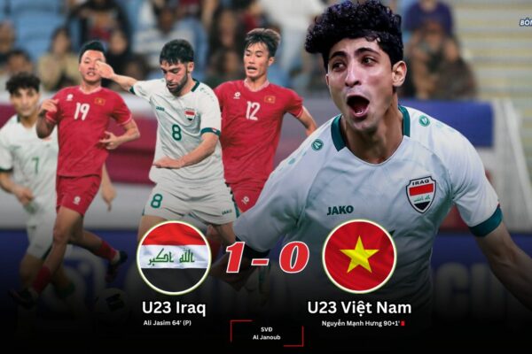 U23 Iraq 1-0 U23 Việt Nam