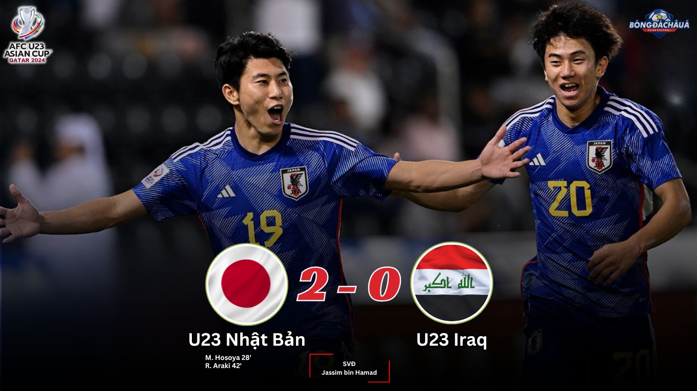 U23 Nhật Bản 2-0 U23 Iraq
