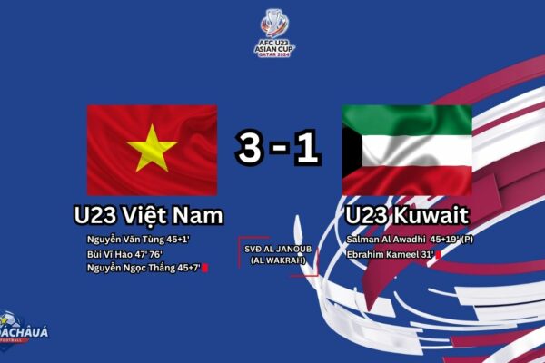 U23 Việt Nam 3-1 U23 Kuwait
