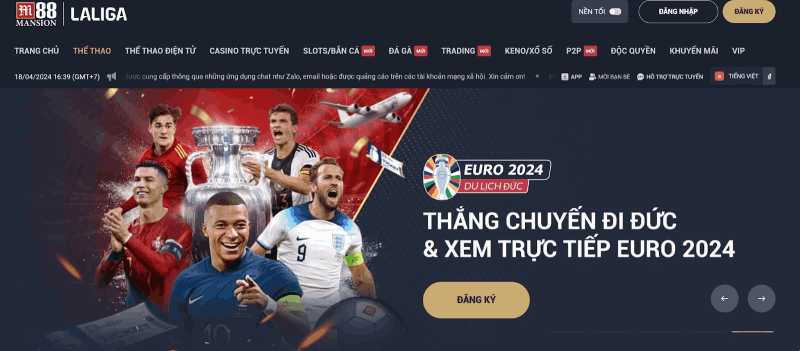 xem chung kết Euro 2024 khi cá cược T League tại M88