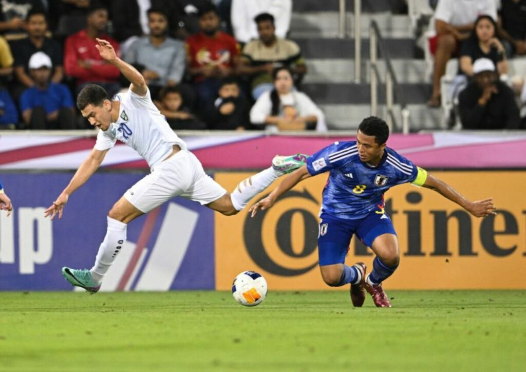 Các cầu thủ U23 Uzbekistan gây bất ngờ khi chơi hay hơn U23 Nhật Bản trong trận đấu U23 Nhật Bản 1-0 U23 Uzbekistan