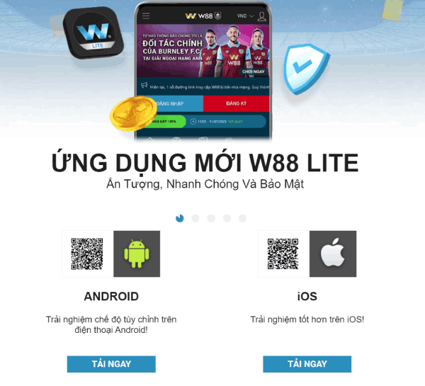 ứng dụng W88 lite