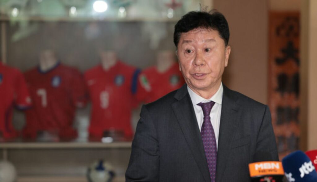 Ông Chung Hae-seong, Chủ tịch Ủy ban Tăng cường sức mạnh đội tuyển Quốc gia Hàn Quốc. Ảnh: hansbiz