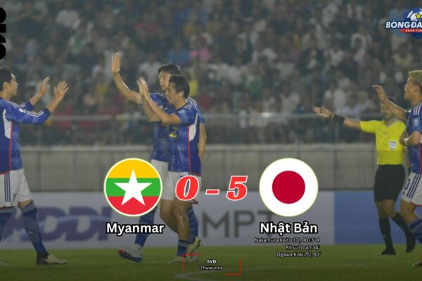 Myanmar 0-5 Nhật Bản