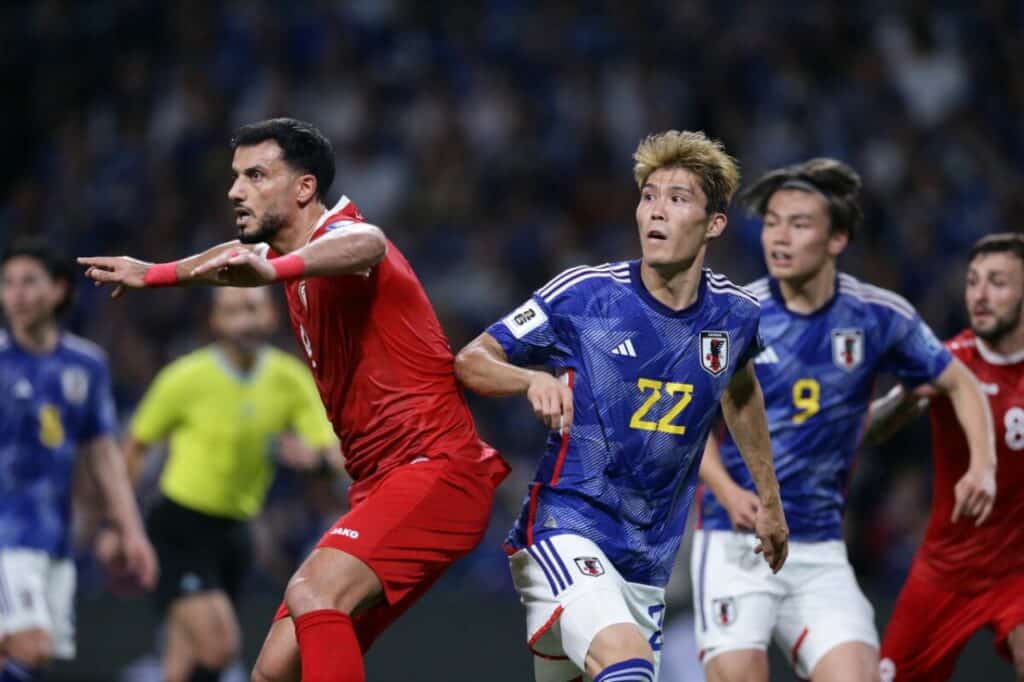 Với đội hình vượt trội, Nhật Bản dễ dàng lấn áp Syria trong phần lớn thời gian trận đấu Nhật Bản 5-0 Syria