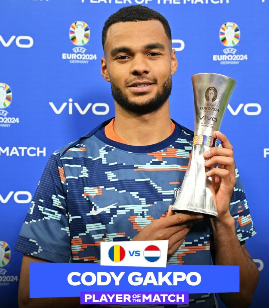 Cody Gakpo đã có 3 bàn thắng ở Euro 2024