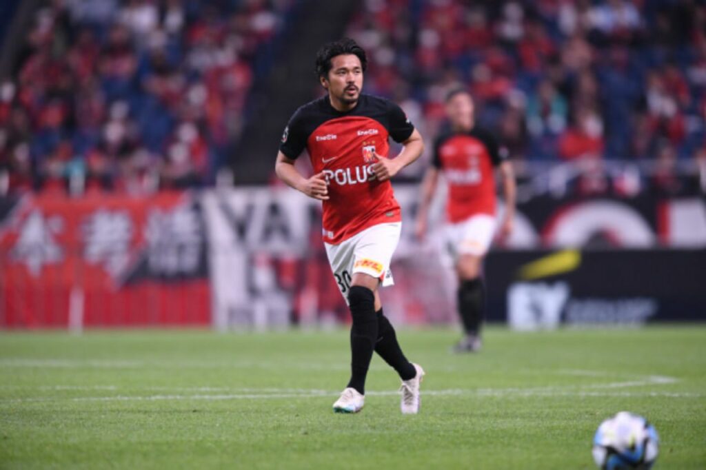 Shinzo Koroki có đến hơn 400 trận ra sân cho Urawa Reds.