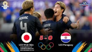 U23 Nhật Bản 5-0 U23 Paraguay