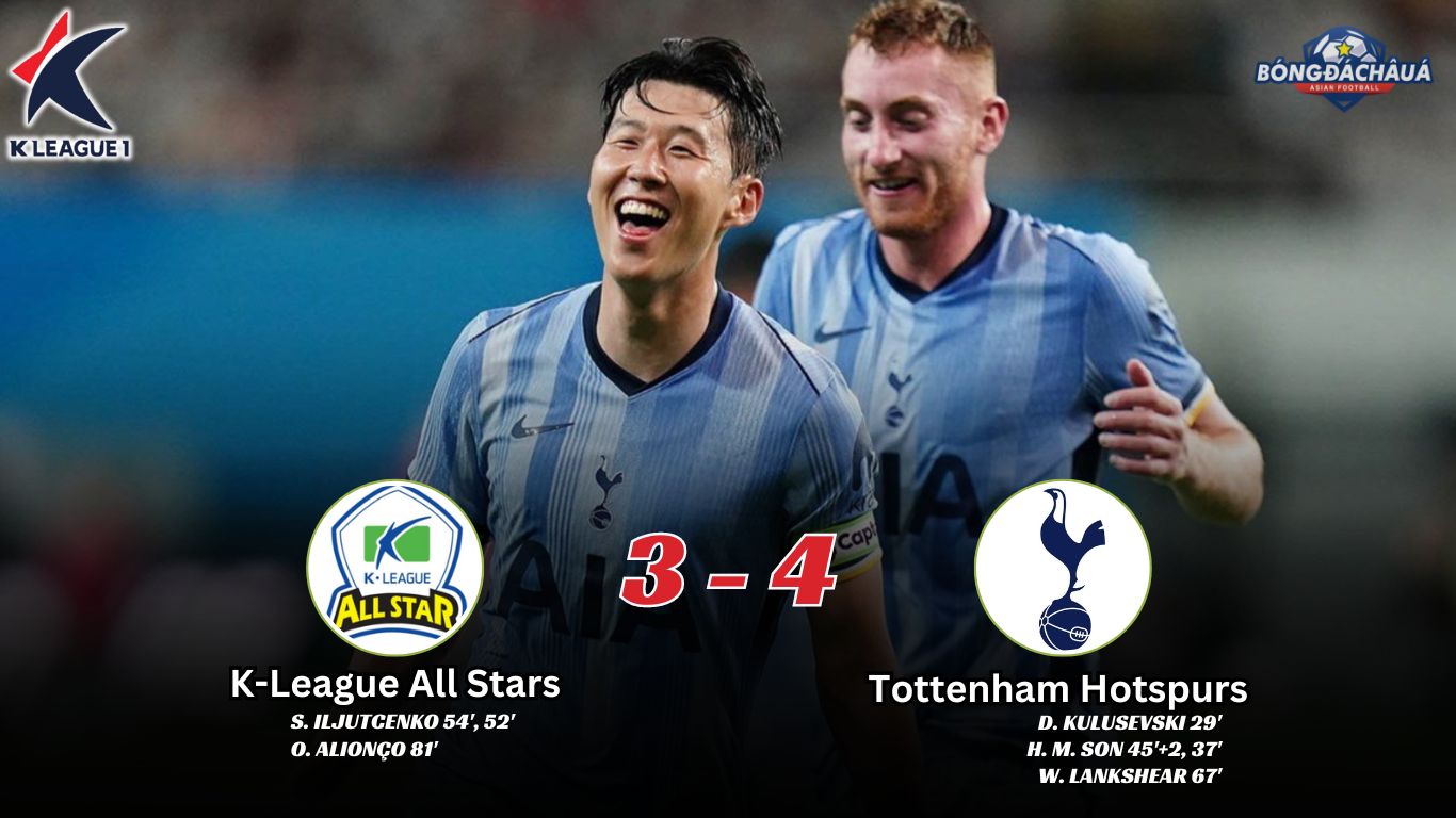 K-League All Stars 3-4 Tottenham Hotspurs