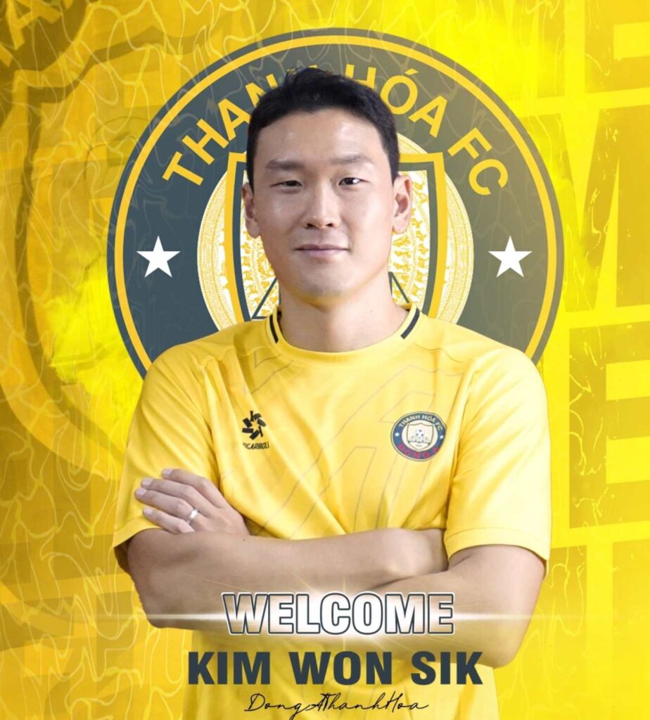 Thanh Hóa FC chiêu mộ thành công cầu thủ Hàn Quốc Kim Won-sik. 