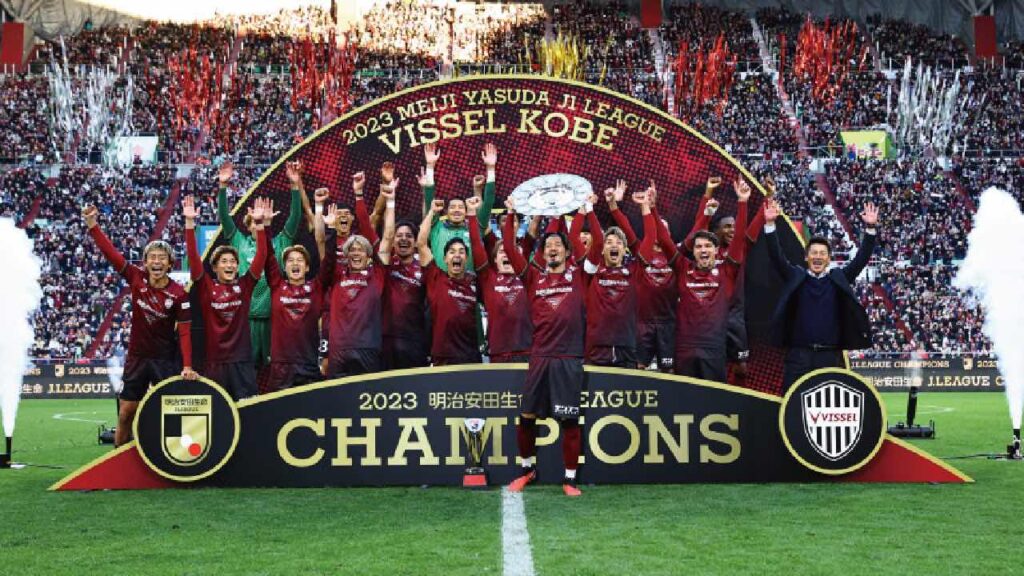 Nhà vô địch J-league 2023 - Vissel Kobe.