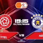 Thể Công Viettel đối đầu Hà Nội FC, 19h15 ngày 01/03/2026