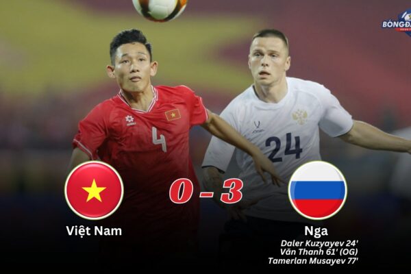 Việt Nam 0-3 Nga