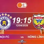 Hà Nội FC đối đầu Hồng Lĩnh Hà Tĩnh, 19h15 ngày 12042026