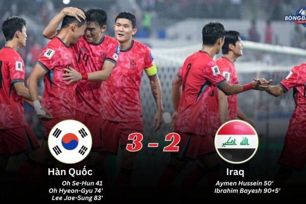 Hàn Quốc 3-2 Iraq