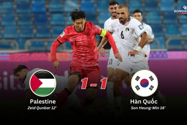 Palestine 1-1 Hàn Quốc