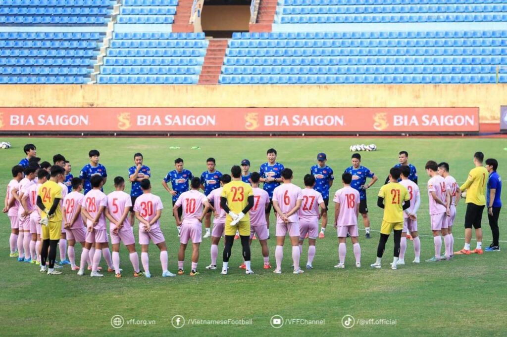 Thầy trò HLV Kim Sang-sik tự tin vào chung kết ASEAN Cup 2024. 