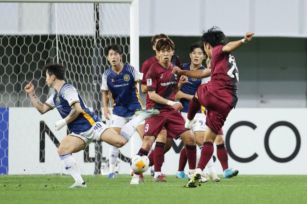 Gwangju cho thấy rõ sự thua kém về mặt kinh nghiệm trước Vissel Kobe. 