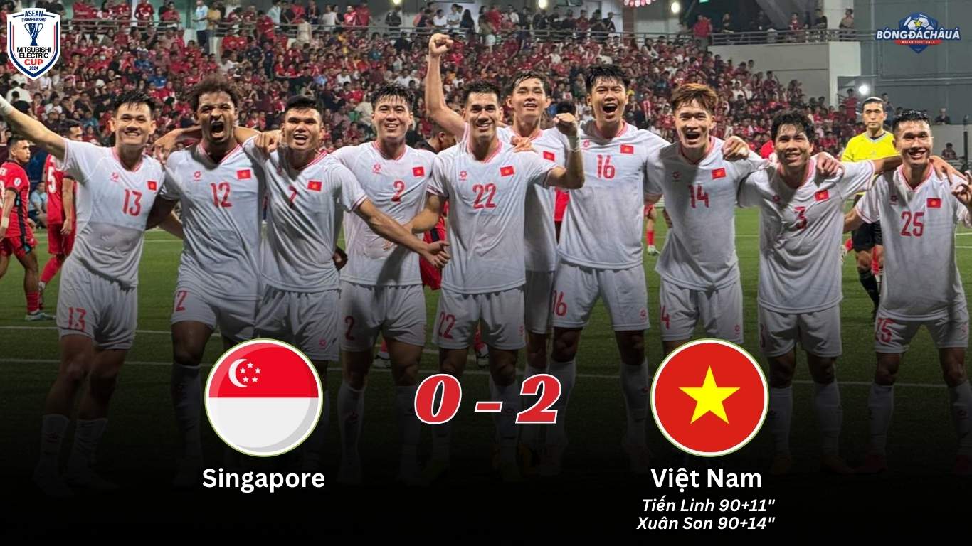 Singapore 0-2 Việt Nam