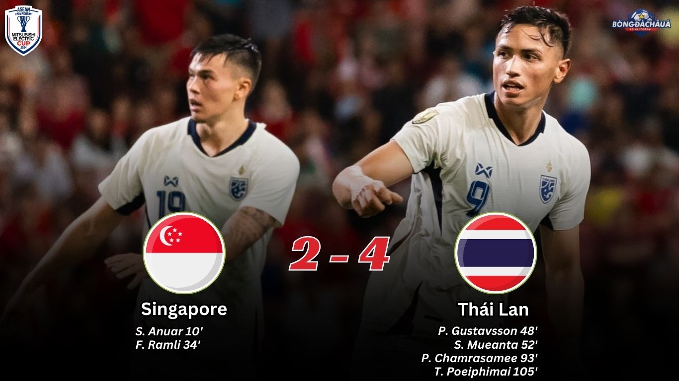 Singapore 2-4 Thái Lan