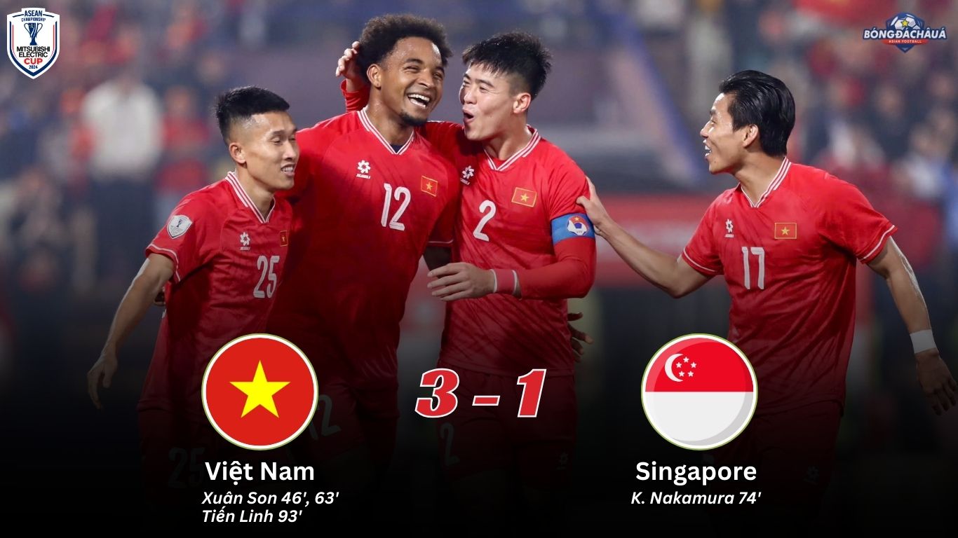 Việt Nam 3-1 Singapore