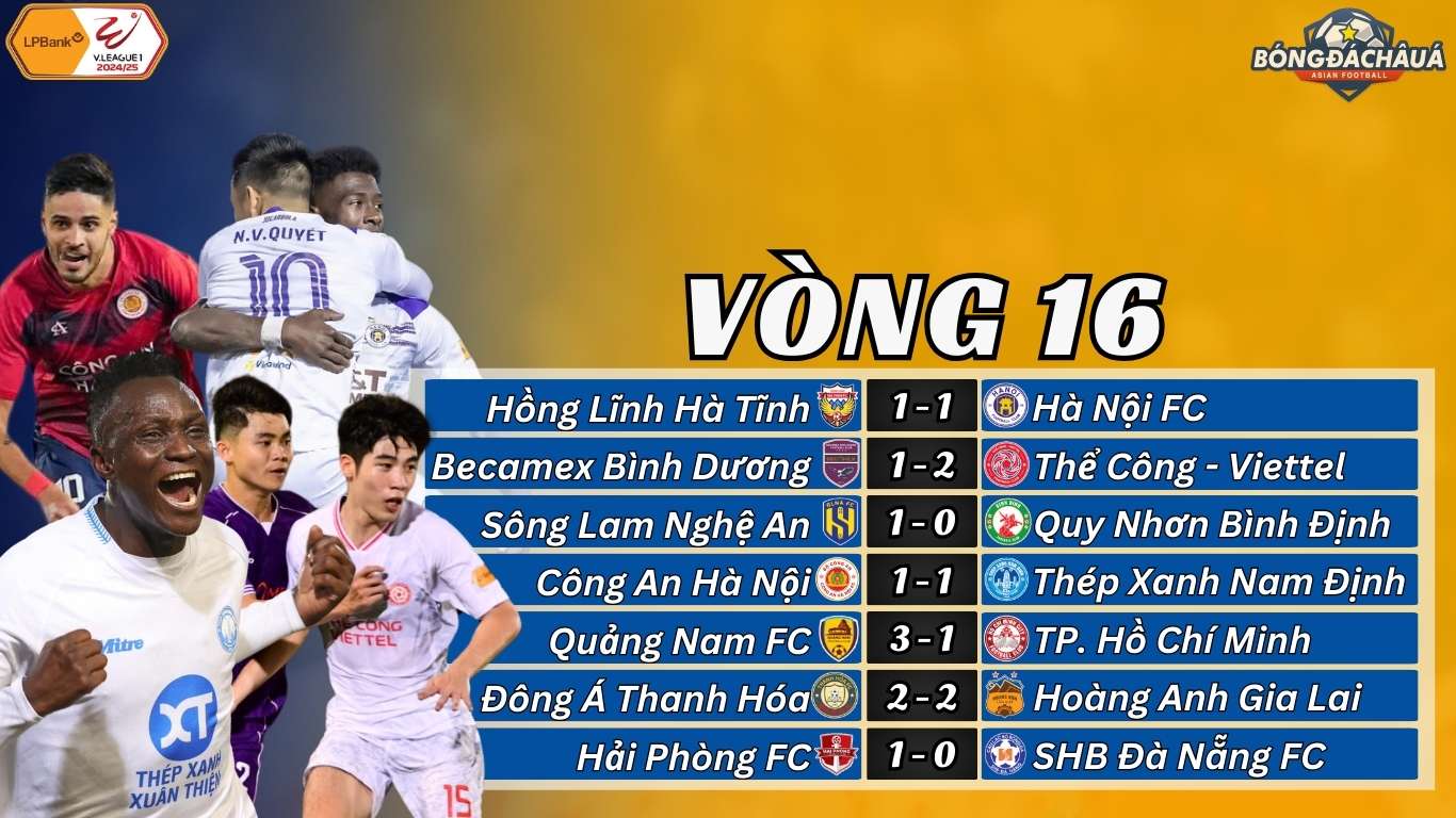 Vòng 16 V-League 2024/25