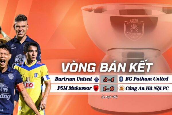 Kết Quả Loạt Trận Bán Kết Lượt Đi Shopee Cup 2024/25