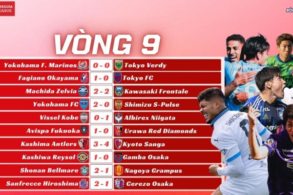 Kết Quả Vòng 9 J-League 2025