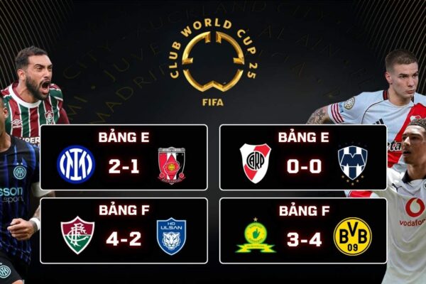 Kết Quả Vòng Bảng FIFA Club World Cup 2025 Inter 2-1 Urawa Reds, Fluminense 4-2 Ulsan HD