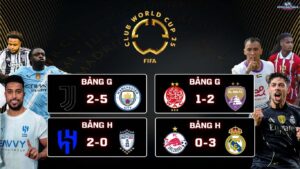 Kết Quả Vòng Bảng FIFA Club World Cup 2025: Juventus 2-5 Man City, Al Hilal 2-0 Pachuca