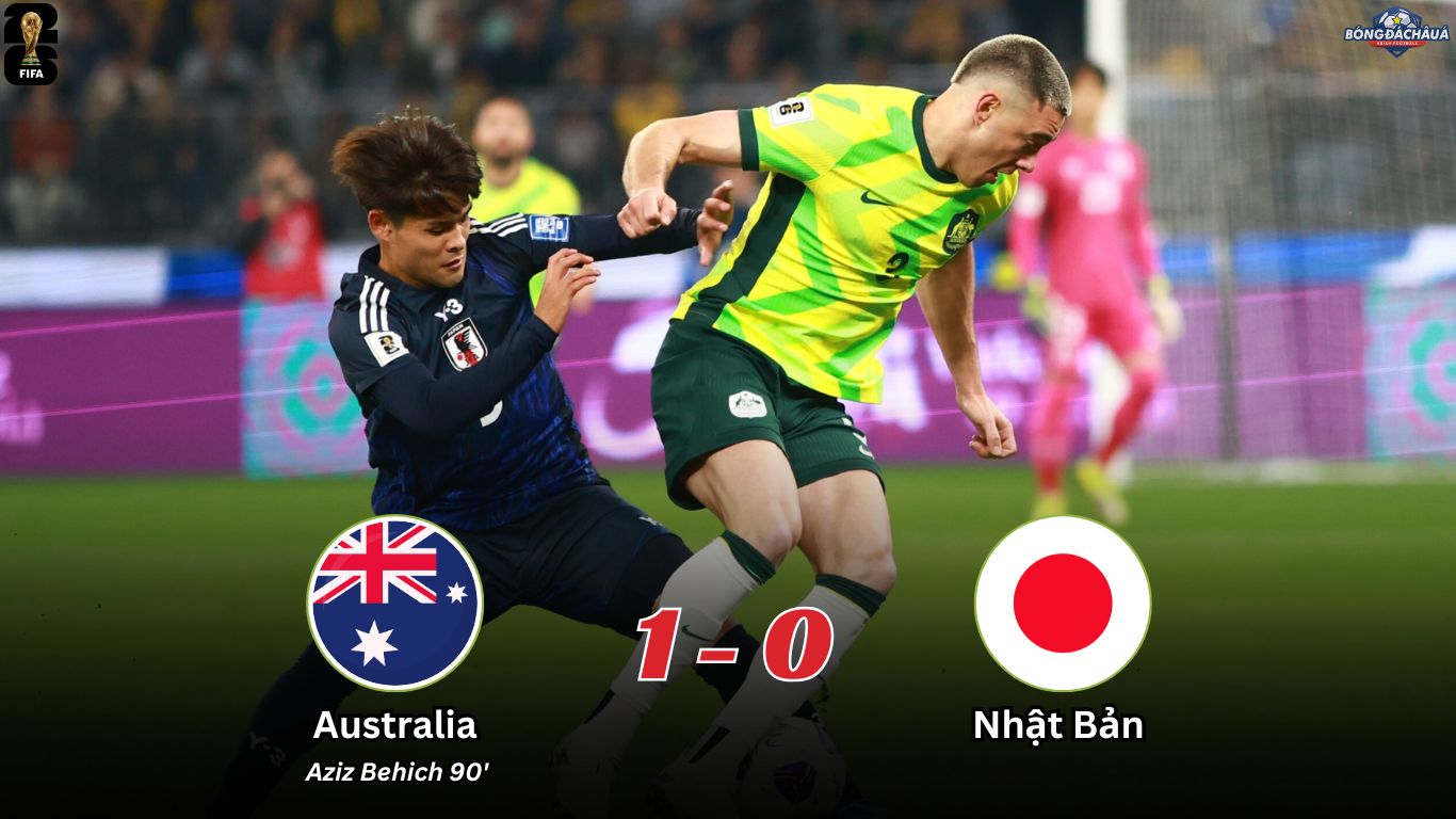 Úc 1-0 Nhật Bản