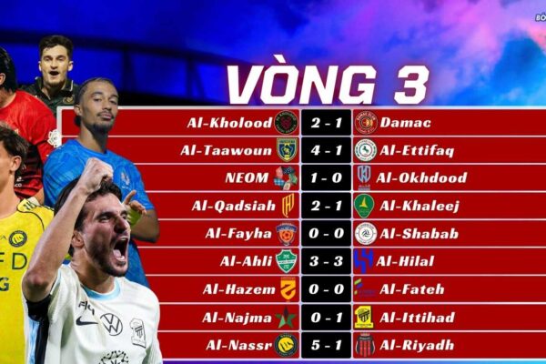 Vòng 3 Saudi Pro League 2025/26
