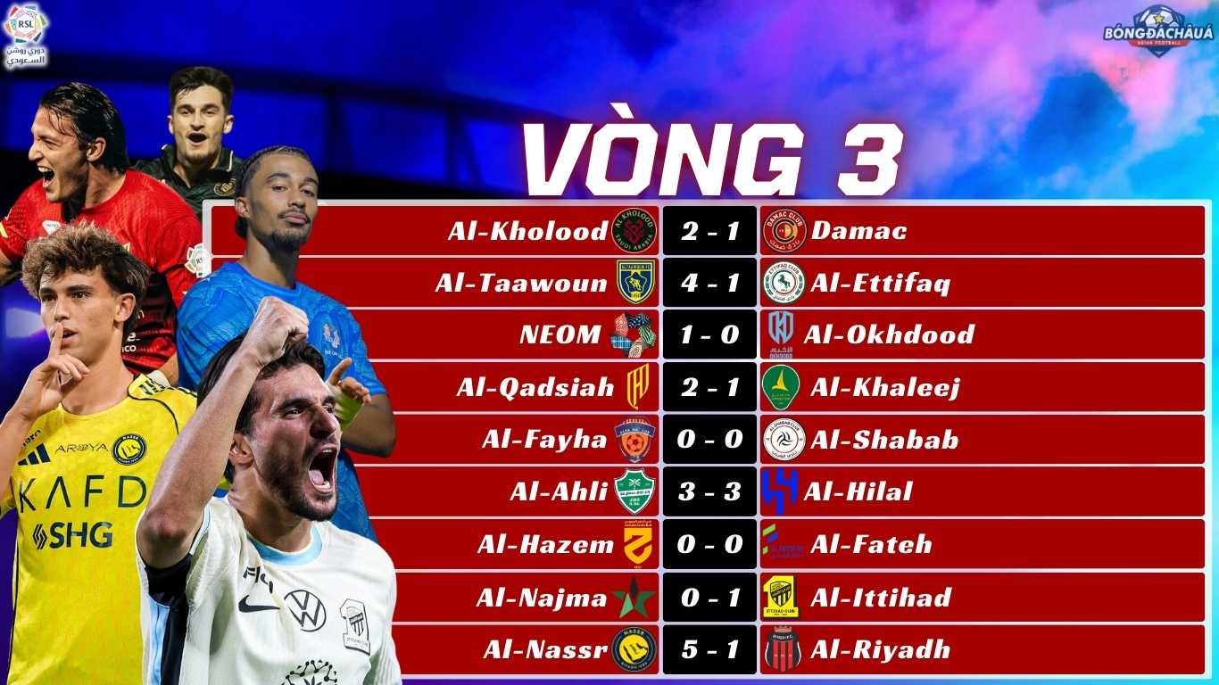 Vòng 3 Saudi Pro League 2025/26