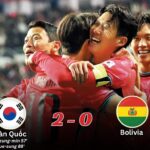 Kết Quả Giao Hữu Quốc Tế 2025 Hàn Quốc 2-0 Bolivia