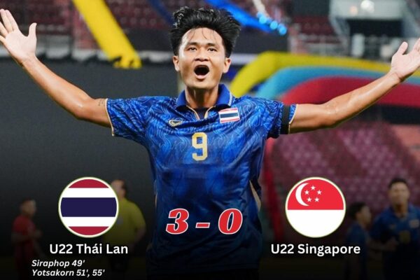 Kết Quả Trận Đấu U22 Thái Lan 3-0 U22 Singapore