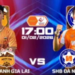 Hoàng Anh Gia Lai đối đầu SHB Đà Nẵng,