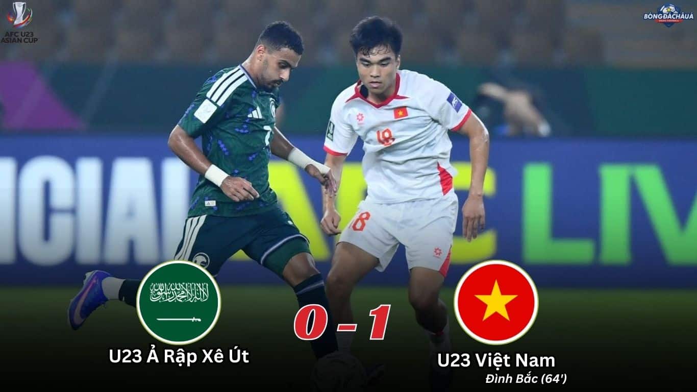 Kết Quả Trận Đấu U23 Ả Rập Xê Út 0-1 U23 Việt Nam