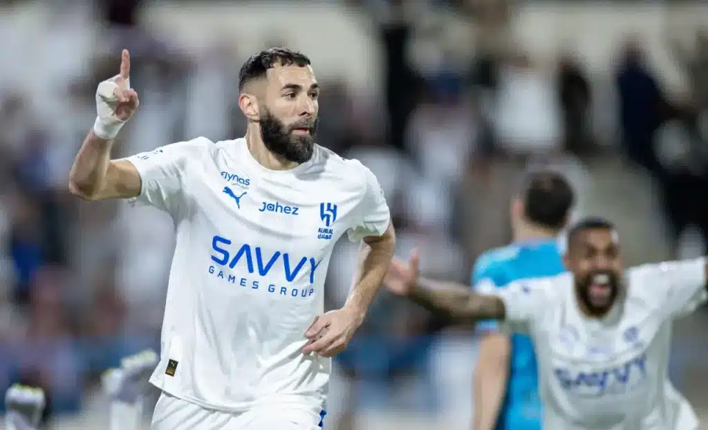 Benzema toả sáng ngay trong trận đấu ra mắt của Al Hilal.