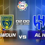 Al Taawon đối đầu Al Hilal, 0200 ngày 25/02/2026