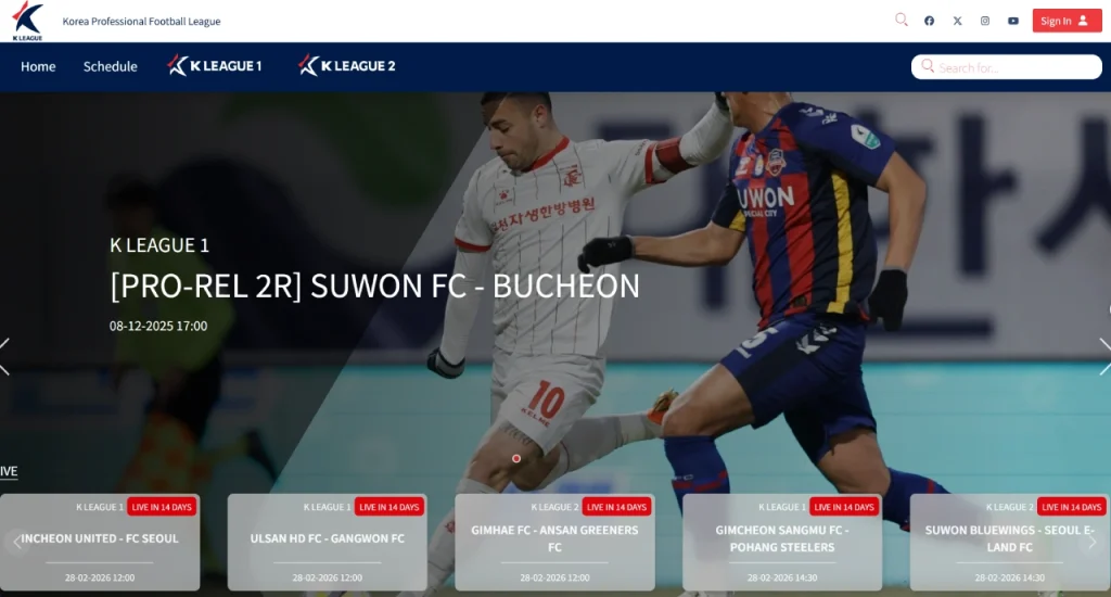 K League TV - Nền tảng xem bóng đá K-League chính thức toàn cầu.