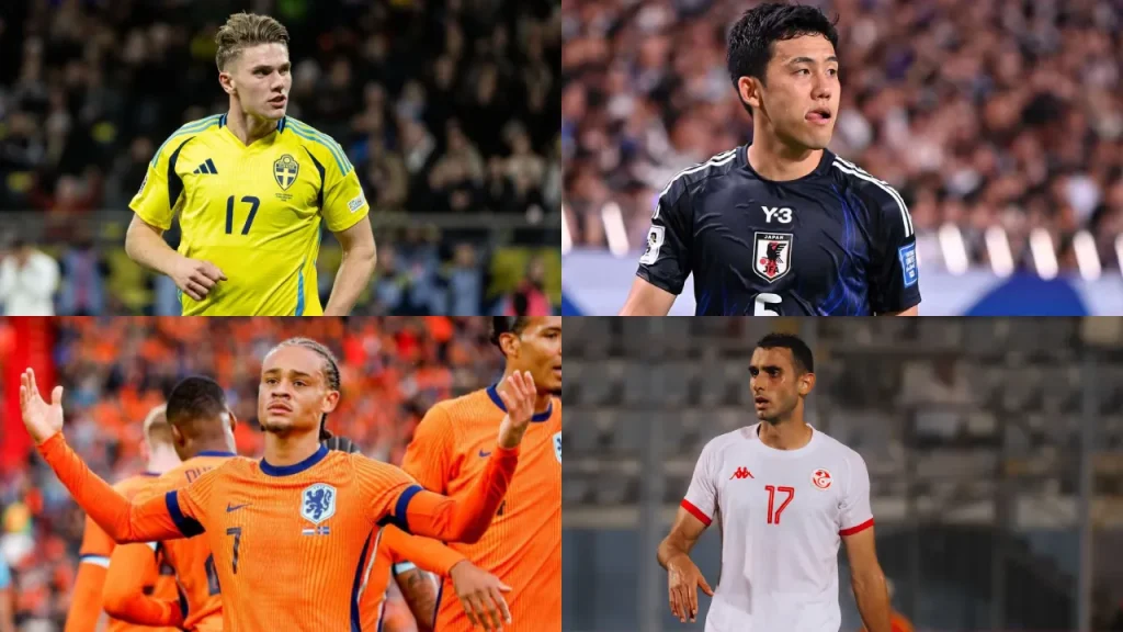 Bảng F (Hà Lan, Nhật Bản, Tunisia, Thụy Điển)